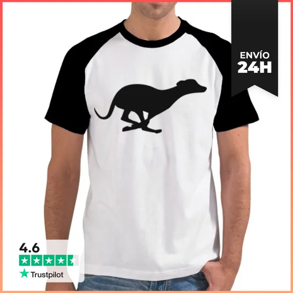 Camiseta Hombre, Estilo Béisbol De Galgos LaTostadora