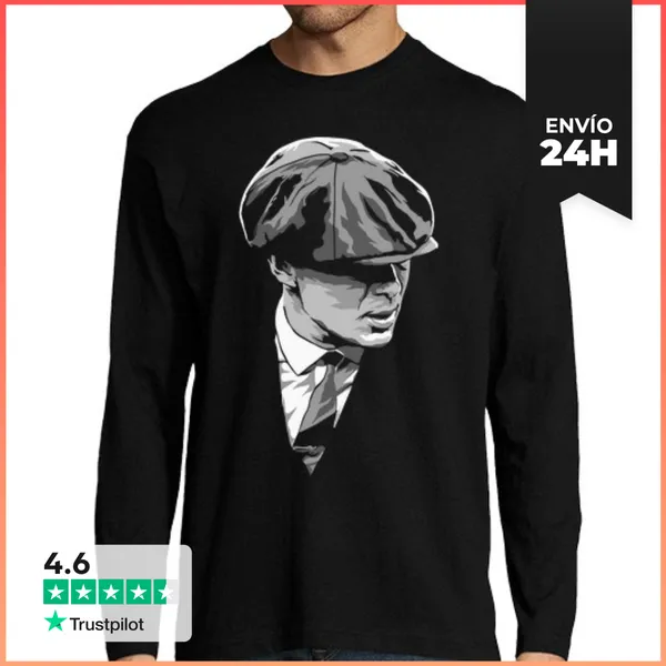 Camiseta Hombre Manga Larga Tommy Shelby - Peaky Blinders