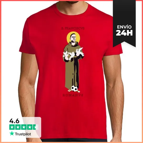 Camiseta Hombre Clásica Franciscs Vs. Romanos Vs. LaTostadora