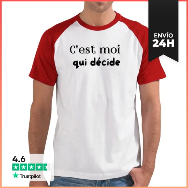 Camiseta Hombre, Estilo Béisbol Yo Decido LaTostadora
