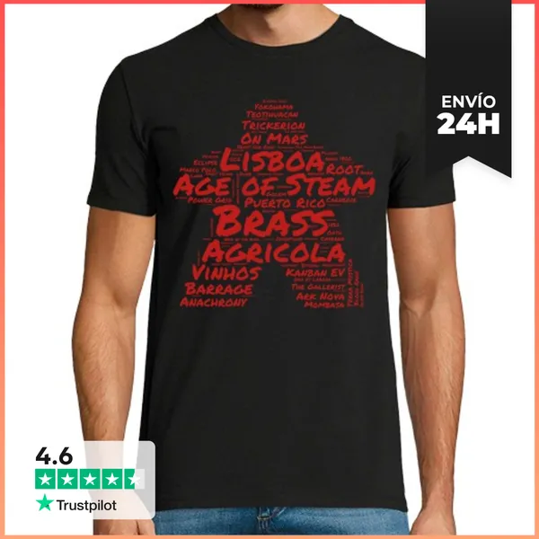 Camiseta Hombre Clásica Juego Rojo Para Los Amantes De Los Jueg