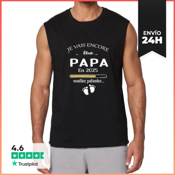 Camiseta Sin Mangas Anuncio De Embarazo De Papá 2025 Camise