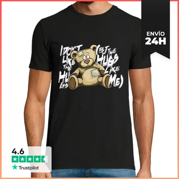 Camiseta Hombre Clásica No Me Gustan Los Abrazos LaTostadora
