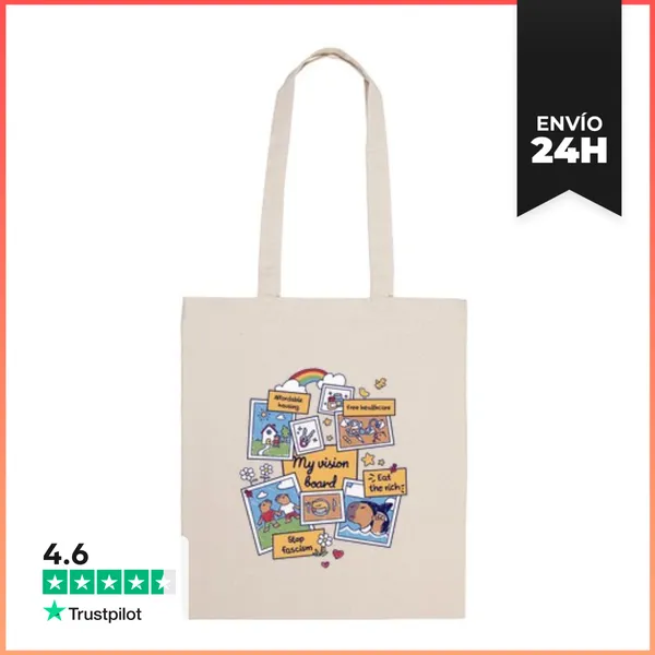 Bolsa De Tela Vision Board Manifestar LaTostadora