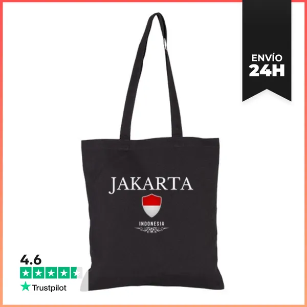 Bolsa De Tela Amo Jakarta, Recuerdo De Jakarta LaTostadora