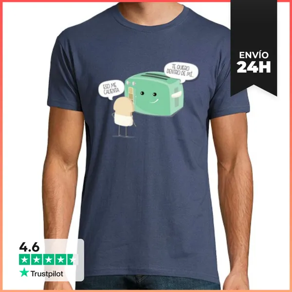 Camiseta Hombre Clásica Tostadora Atrevida LaTostadora