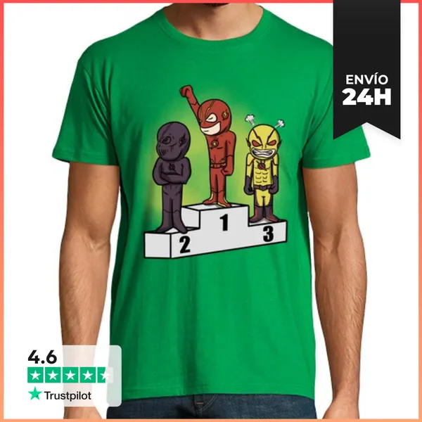 Camiseta Hombre Clásica Poder Rojo LaTostadora