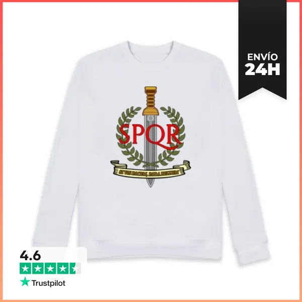 Sudadera Unisex Si Vis Pacem, Para Bellum - SPQR LaTostadora