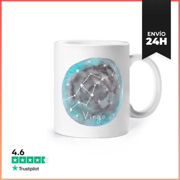 Taza Signo Astrológico De Virgo, Taza, Personalizable, Personaje,