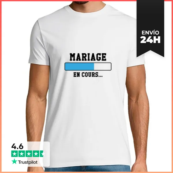 Camiseta Hombre Clásica Matrimonio Actual ... LaTostadora