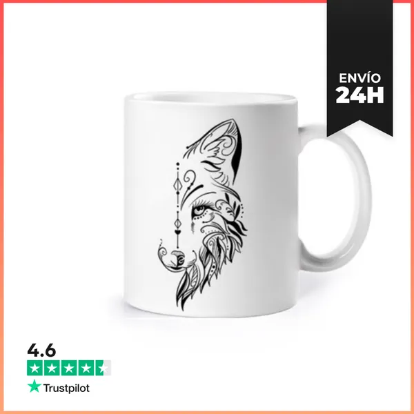 Taza Diseño Ornamental De Media Cabeza De Lo LaTostadora