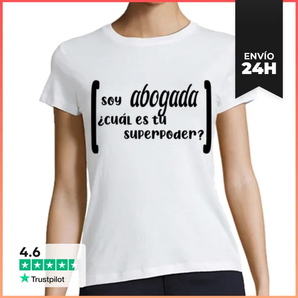 Camiseta Mujer Clásica Super Abogada LaTostadora