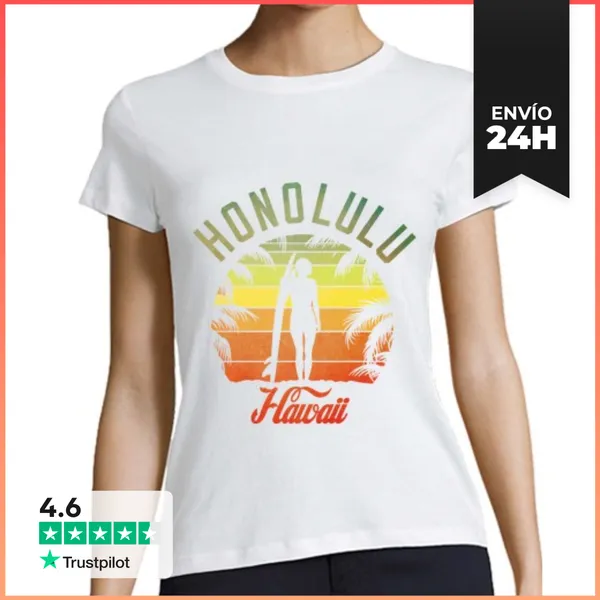 Camiseta Mujer Clásica Honolulu LaTostadora
