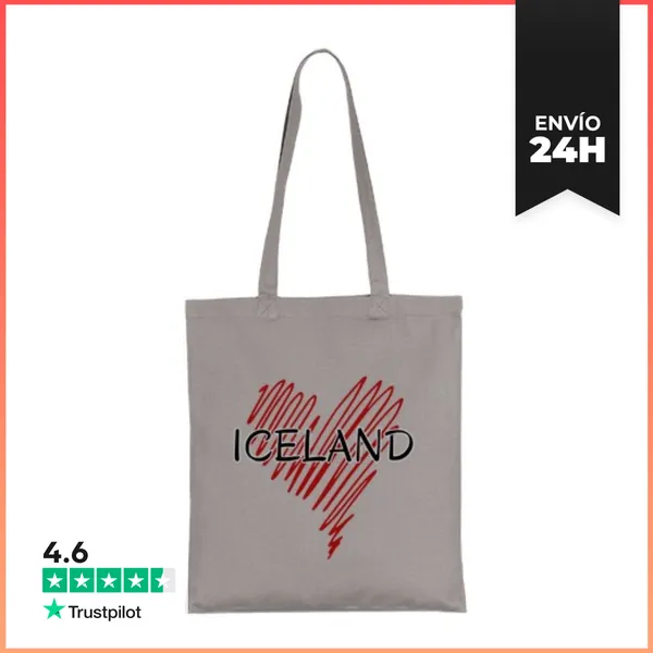 Bolsa De Tela Amo Islandia, Orgullo Islandés LaTostadora