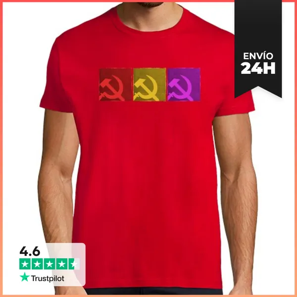 Camiseta Hombre Clásica Hoces Y Martillos LaTostadora