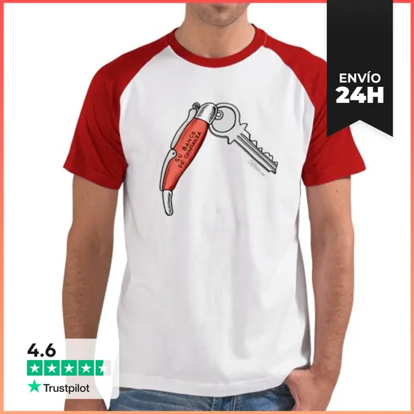 Camiseta Hombre, Estilo Béisbol Hipoteca LaTostadora