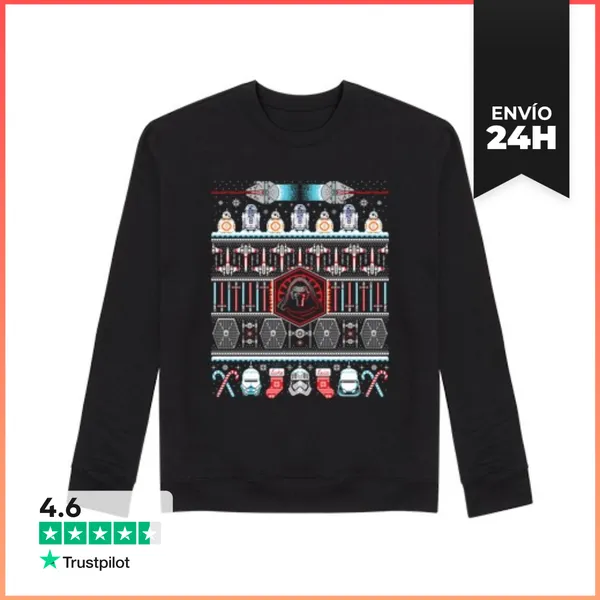 Sudadera Unisex Navidad Despierta / Guerras De Las Estrellas /