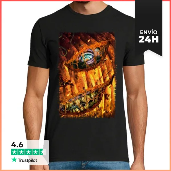 Camiseta Hombre Clásica Jack Halloween LaTostadora