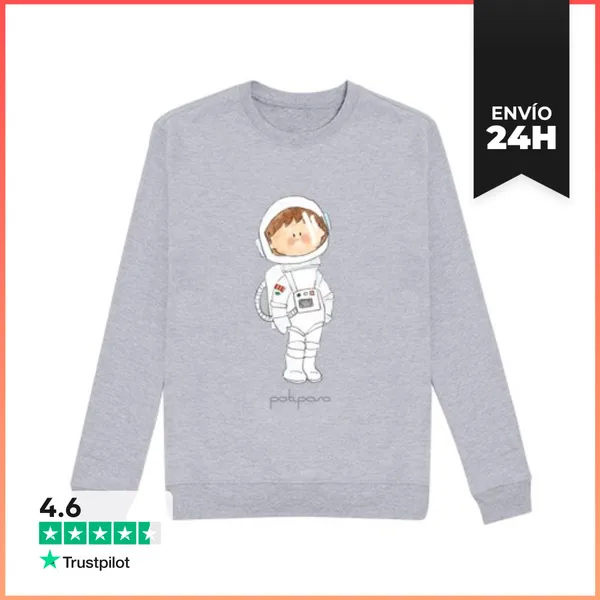 Sudadera Unisex Astronauta. Sudadera Unisex LaTostadora