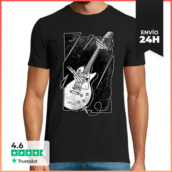 Camiseta Hombre Clásica Guitarrista LaTostadora
