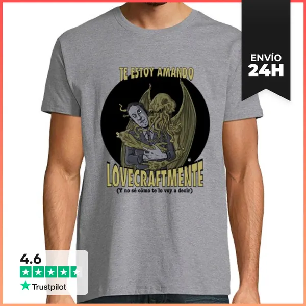 Camiseta Hombre Clásica Lovecraft In Love LaTostadora