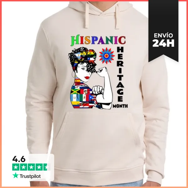 Sudadera Unisex Con Capucha Mes De La Herencia Hispana Mujer