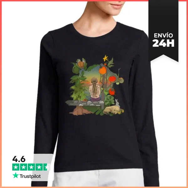 Camiseta Mujer Manga Larga La Huerta LaTostadora
