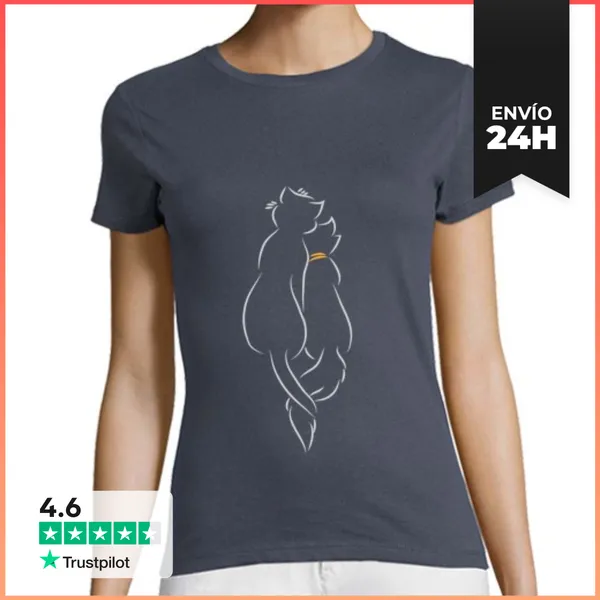 Camiseta Mujer Clásica La Pareja Perfecta Regalos Para Tu Novia