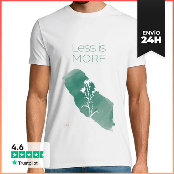 Camiseta Hombre Clásica Menos Es Más LaTostadora