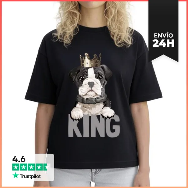 Camiseta Mujer Boxy EL REY LaTostadora