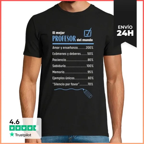 Camiseta Hombre Clásica Mejor Profesor Requisitos LaTostadora
