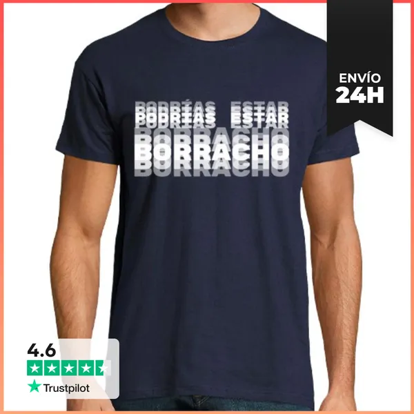 Camiseta Hombre Clásica Borracho B LaTostadora
