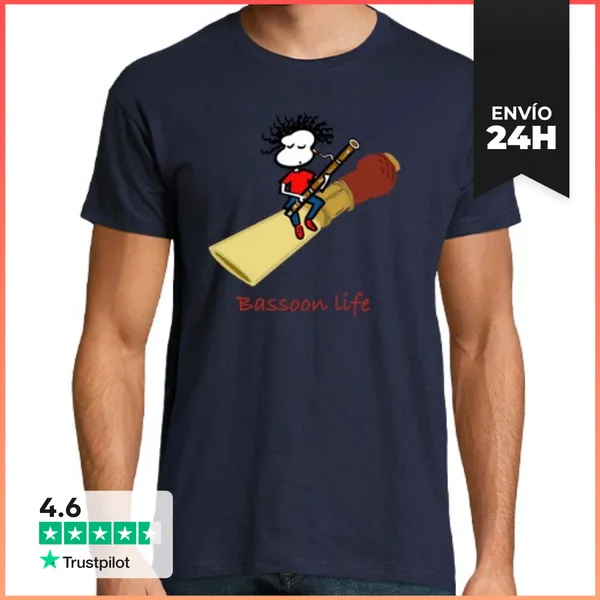 Camiseta Hombre Clásica Bassoon Reed LaTostadora