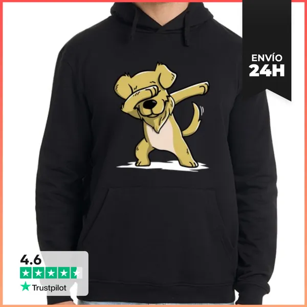 Sudadera Unisex Con Capucha Perro Golden Retriever DAB!