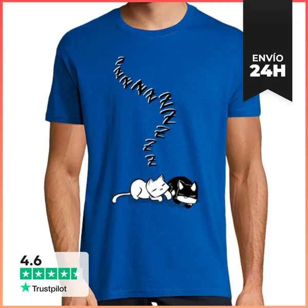 Camiseta Hombre Clásica Miau 03 Hombre LaTostadora