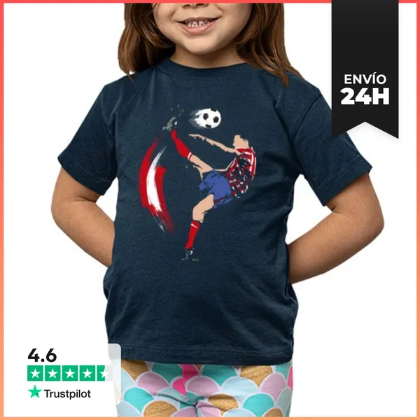 Camiseta Clásica Para Niños ATLETICO FUTBOL MADRID LaTostadora