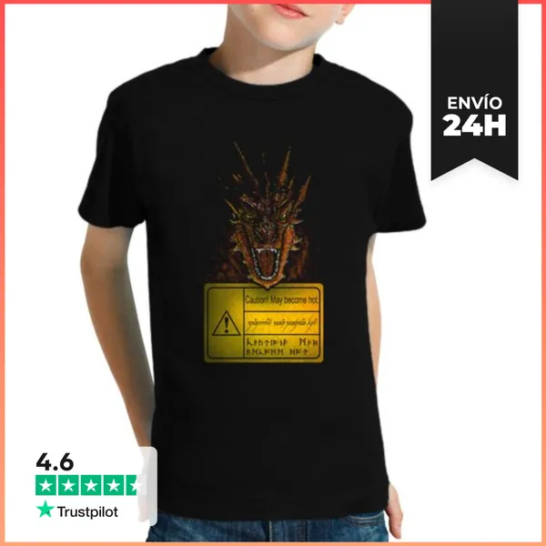 Camiseta Clásica Para Niños Hot Smaug LaTostadora