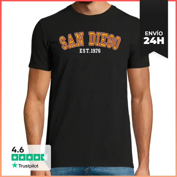 Camiseta Hombre Clásica San Diego Est 1976 LaTostadora