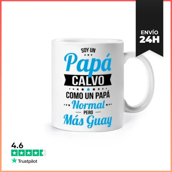 Taza Soy Un Papá Calvo Más Guay LaTostadora