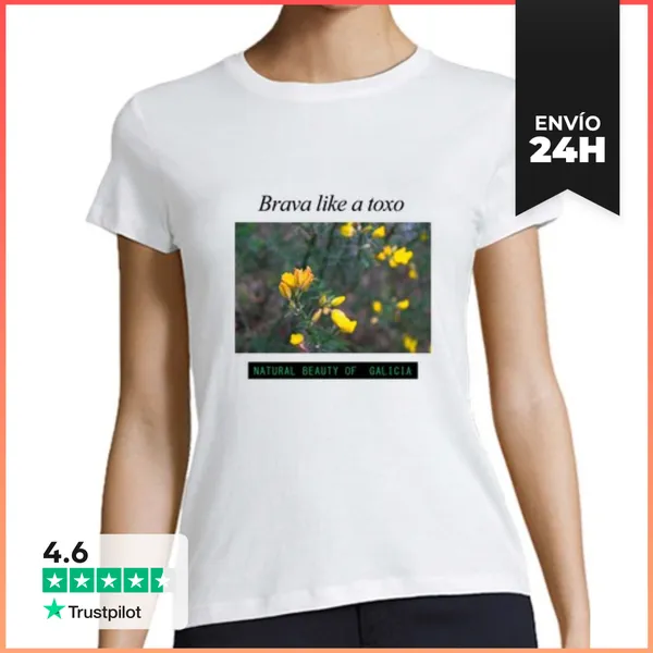 Camiseta Mujer Clásica Camiseta Brava Like A Toxo - Manga Corta