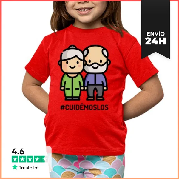 Camiseta Clásica Para Niños Covid Abuelitos LaTostadora