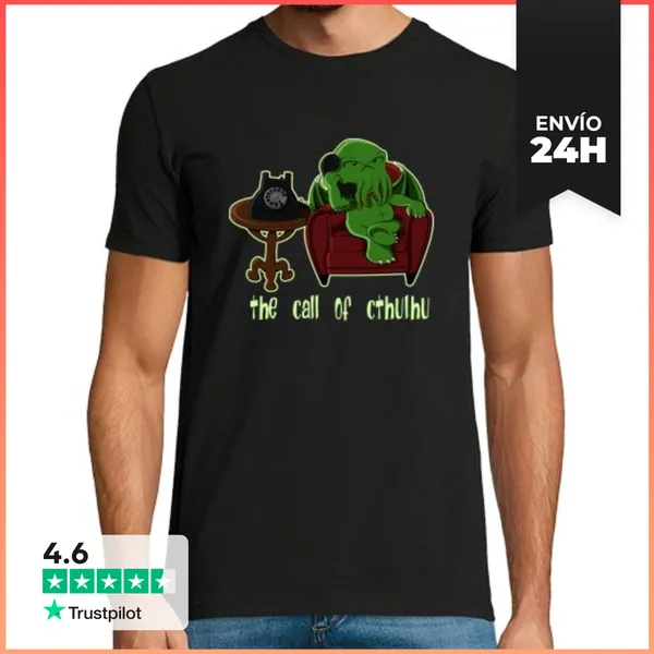 Camiseta Hombre Clásica The Call Of Cthulhu LaTostadora