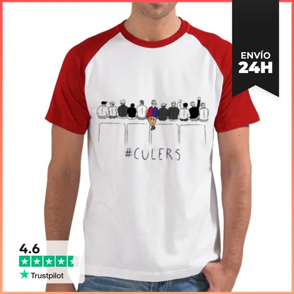 Camiseta Hombre, Estilo Béisbol Culers LaTostadora