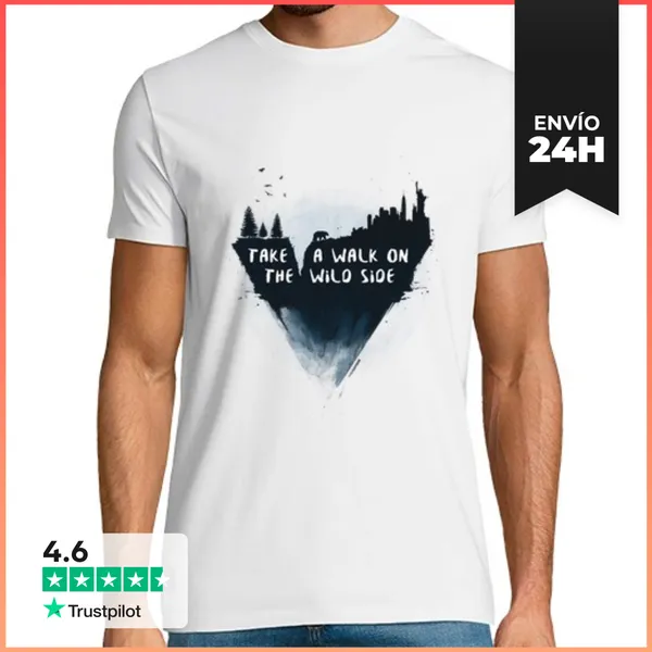 Camiseta Hombre Clásica Take A Walk On The Wild Side LaTostadora