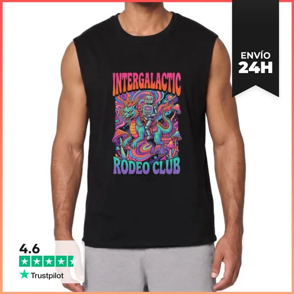 Camiseta Sin Mangas Club De Rodeo Intergaláctico LaTostadora