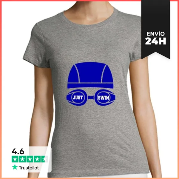 Camiseta Mujer Clásica Simplemente Nadar LaTostadora