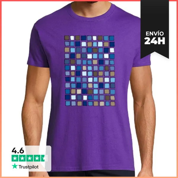 Camiseta Hombre Clásica Cuadricula-te LaTostadora