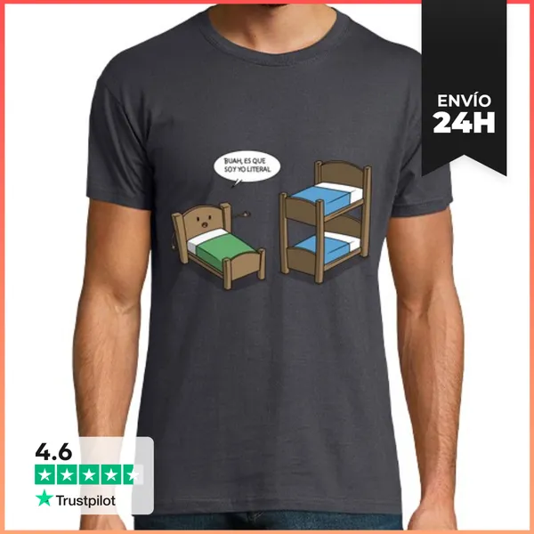 Camiseta Hombre Clásica Buah Es Que Soy Yo Literal LaTostadora