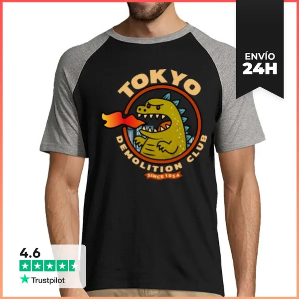 Camiseta Hombre, Estilo Béisbol Tokyo Godzilla LaTostadora