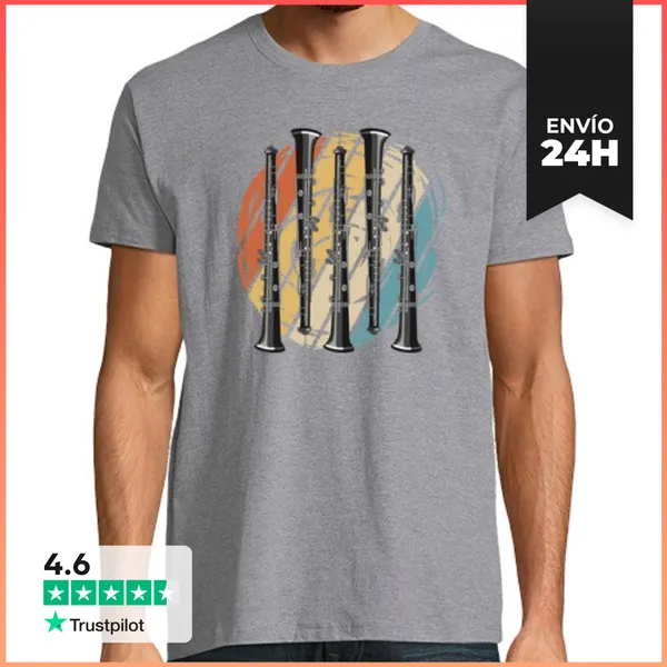 Camiseta Hombre Clásica Funny Oboe Player Oboist LaTostadora